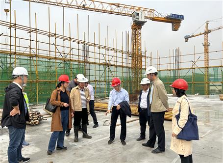 柳州市建筑工程質量安全層級監(jiān)督檢查組到冶建第四分公司項目開展檢查工作